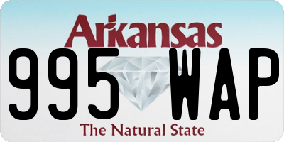 AR license plate 995WAP