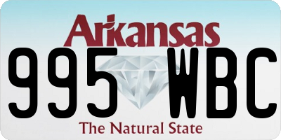 AR license plate 995WBC