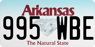 AR license plate 995WBE