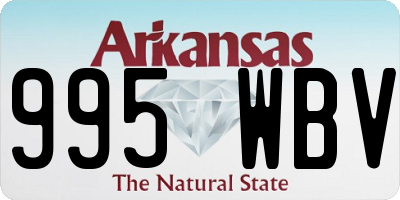 AR license plate 995WBV