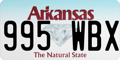 AR license plate 995WBX