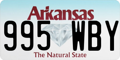 AR license plate 995WBY