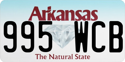 AR license plate 995WCB