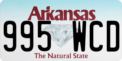 AR license plate 995WCD