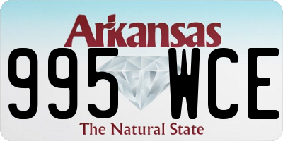 AR license plate 995WCE