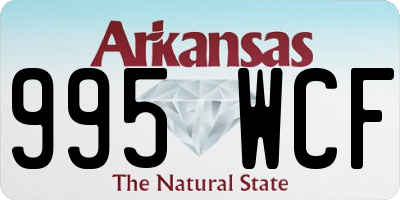 AR license plate 995WCF
