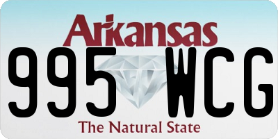 AR license plate 995WCG