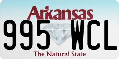 AR license plate 995WCL