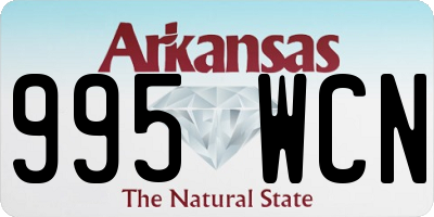 AR license plate 995WCN