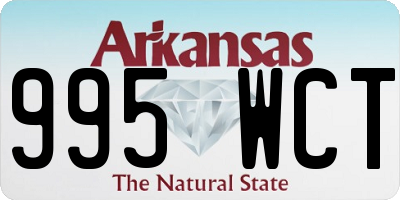 AR license plate 995WCT