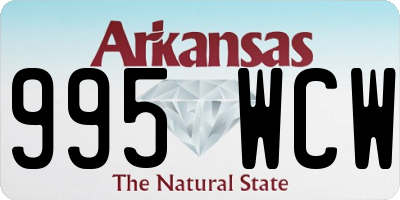 AR license plate 995WCW