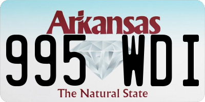 AR license plate 995WDI
