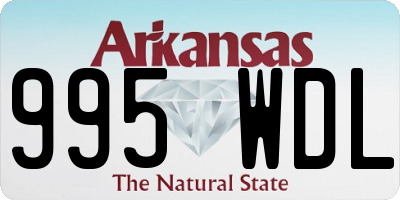 AR license plate 995WDL