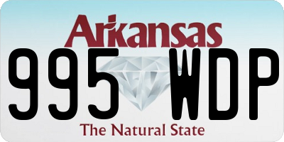 AR license plate 995WDP
