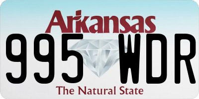 AR license plate 995WDR