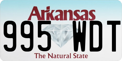 AR license plate 995WDT