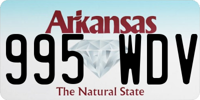 AR license plate 995WDV