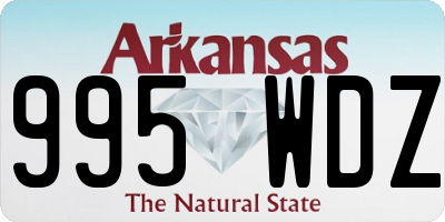 AR license plate 995WDZ