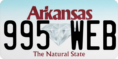 AR license plate 995WEB
