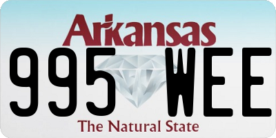 AR license plate 995WEE