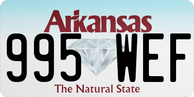 AR license plate 995WEF