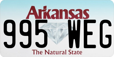 AR license plate 995WEG