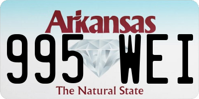 AR license plate 995WEI
