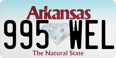 AR license plate 995WEL