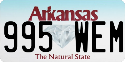 AR license plate 995WEM