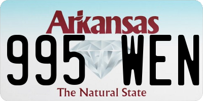 AR license plate 995WEN