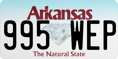 AR license plate 995WEP