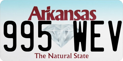 AR license plate 995WEV