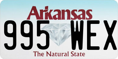 AR license plate 995WEX