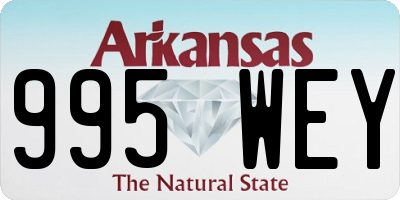 AR license plate 995WEY