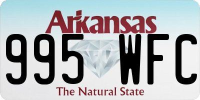 AR license plate 995WFC