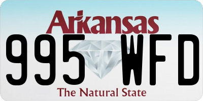 AR license plate 995WFD
