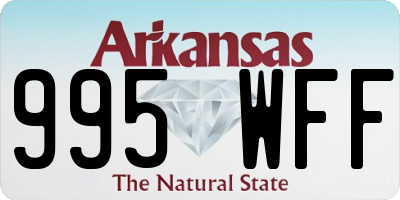AR license plate 995WFF