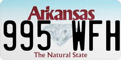 AR license plate 995WFH