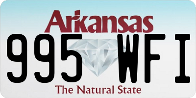 AR license plate 995WFI