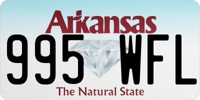 AR license plate 995WFL
