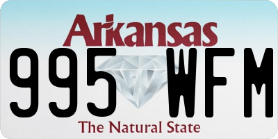AR license plate 995WFM