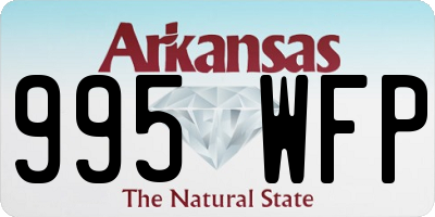 AR license plate 995WFP