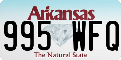AR license plate 995WFQ