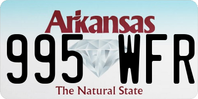 AR license plate 995WFR