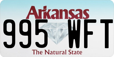 AR license plate 995WFT