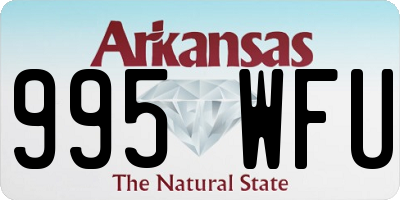 AR license plate 995WFU