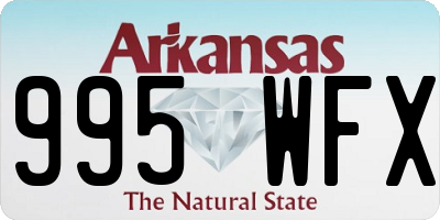 AR license plate 995WFX