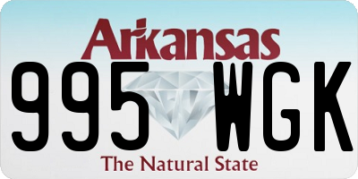 AR license plate 995WGK
