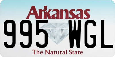 AR license plate 995WGL