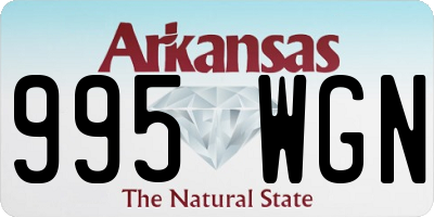 AR license plate 995WGN